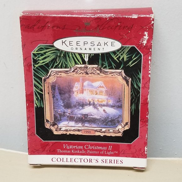 Thomas Kinkade by Hallmark Ornament Victorian Christmas #2-1998 - Boxed - Picture 2 of 7